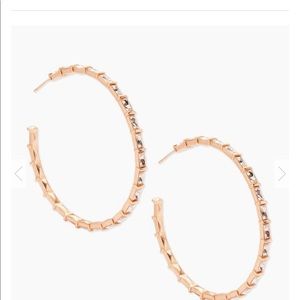 Kendra Scott Thora Rose Gold Earring Blush Crystal